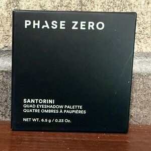 PHASE ZERO MAKE UP Quad Eyeshadow Palette in Santorini 4 Neutral Shades NIB